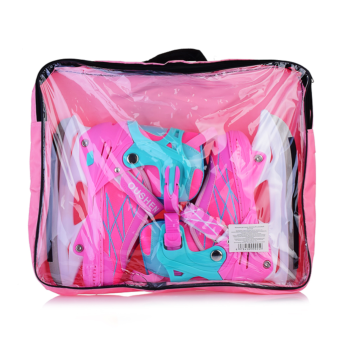 Фото к товару Коньки детские 00-3118 размер S, розовый Коньки детские 00-3118 размер S, розовый