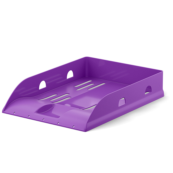 Лоток для бумаг пластиковый Base, Vivid, фиолетовый Лоток для бумаг пластиковый Base, Vivid, фиолетовый