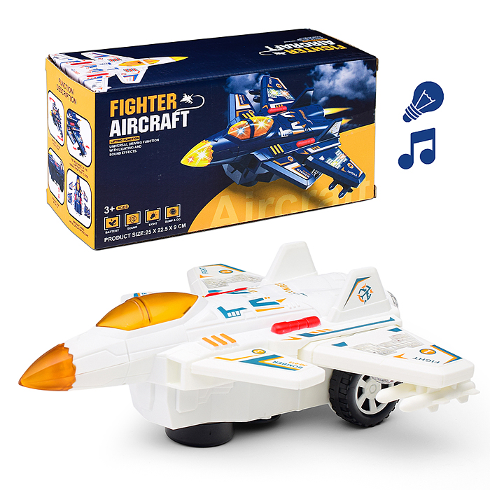 Самолет JQ119 "Бомбардировщик №2" на батарейках, в коробке