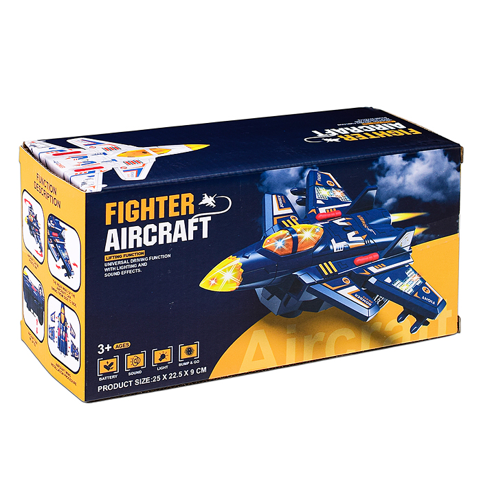 Фото к товару Самолет JQ119 "Бомбардировщик №2" на батарейках, в коробке Самолет JQ119 "Бомбардировщик №2" на батарейках, в коробке