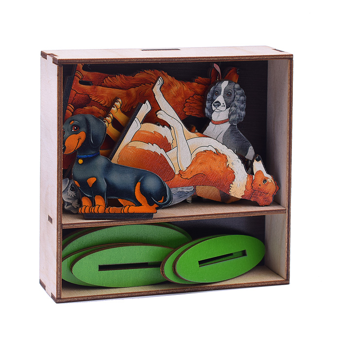Фото к товару Игровой набор в коробке "Собаки охотничьи" (дерево) Игровой набор в коробке "Собаки охотничьи" (дерево)
