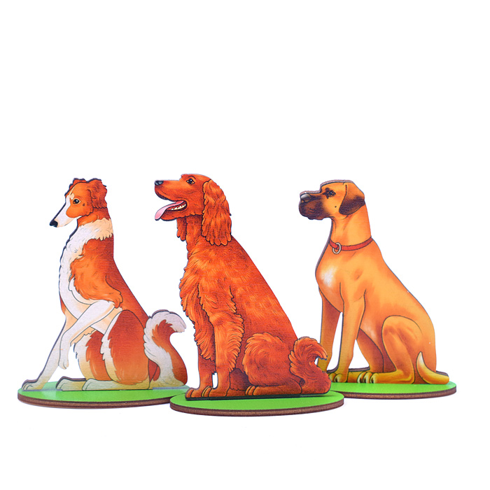 Фото к товару Игровой набор в коробке "Собаки охотничьи" (дерево) Игровой набор в коробке "Собаки охотничьи" (дерево)
