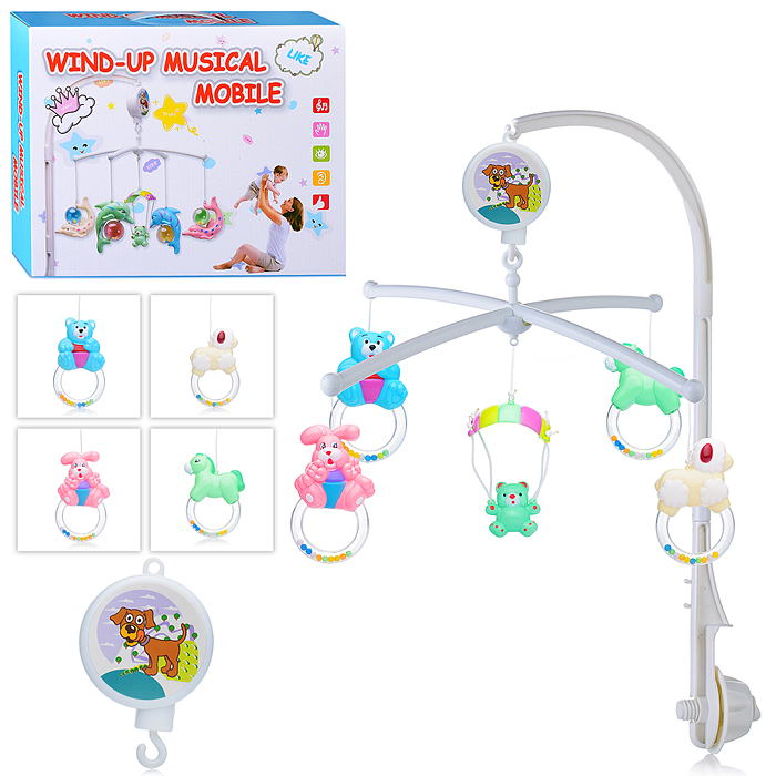 Мобиль 8307 "Игривые животные" в коробке Мобиль 8307 "Игривые животные" в коробке