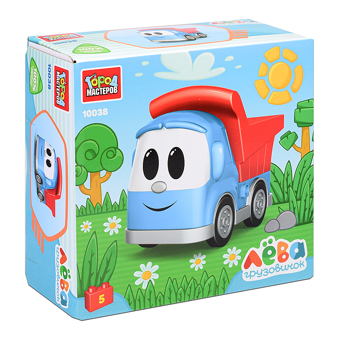 Фото к товару Конструктор Грузовичок лёва, 5 дет. Конструктор Грузовичок лёва, 5 дет.