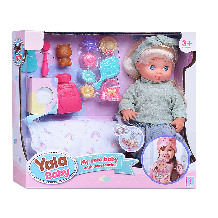 Кукла с аксессуарами YL2425I-B "Мила" в коробке