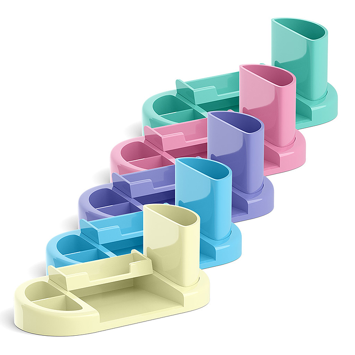 Подставка настольная пластиковая Harmony, Pastel, ассорти из 4 цветов