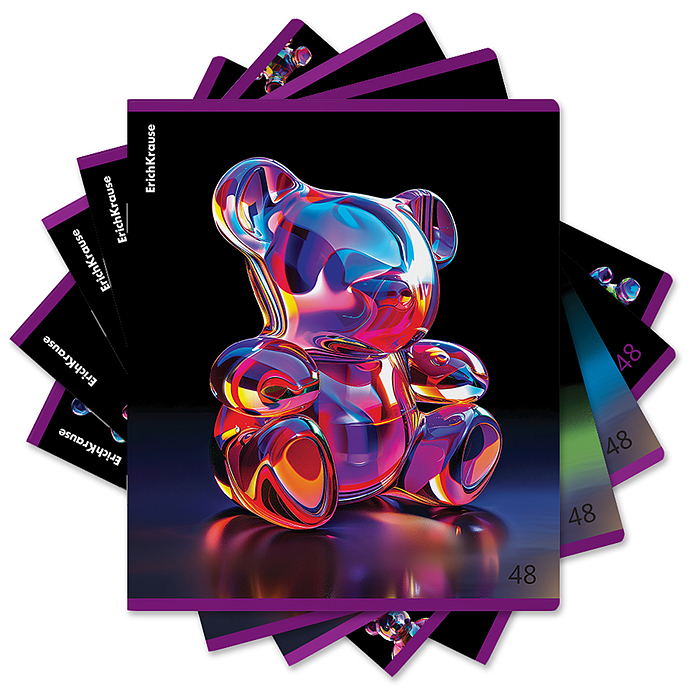 Тетрадь 48 л. клетка, Jelly Bear Тетрадь 48 л. клетка, Jelly Bear