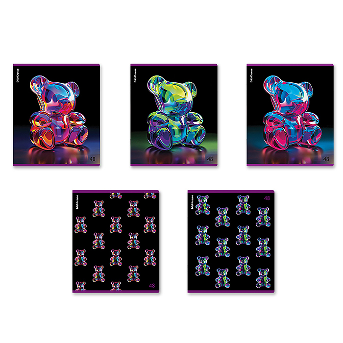 Фото к товару Тетрадь 48 л. клетка, Jelly Bear Тетрадь 48 л. клетка, Jelly Bear