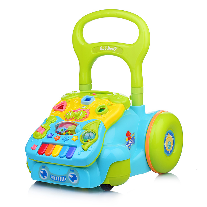 Фото к товару Каталка 6218B/C "Музыкальная" многофункциональная, свет, звук. Каталка 6218B/C "Музыкальная" многофункциональная, свет, звук.