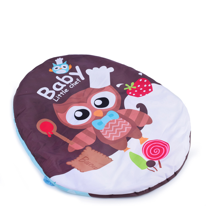 Фото к товару Детский развивающий коврик 66526 "Совенок" с защитной вуалью, со звуком, в коробке Детский развивающий коврик 66526 "Совенок" с защитной вуалью, со звуком, в коробке