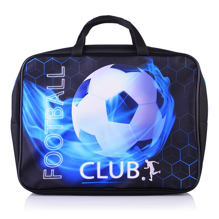 Папка - сумка "Футбол" А4, боковина - 75 мм