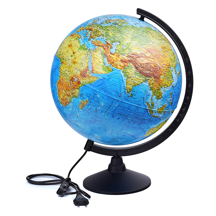 Глобус Земли физический 320мм с подсветкой Классик Глобус Земли физический 320мм с подсветкой Классик