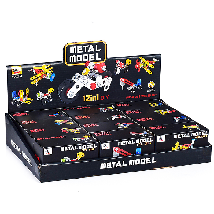 Конструктор X631 "Модель транспорта-2" (12в1) в коробке