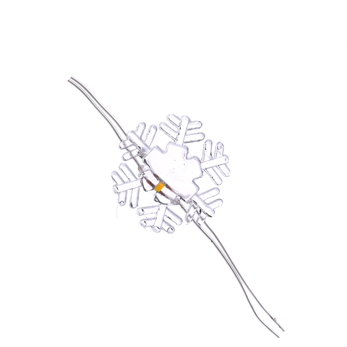 Фото к товару Электрогирлянда "Снежинки" 3 м, 20 ламп, желтая Электрогирлянда "Снежинки" 3 м, 20 ламп, желтая