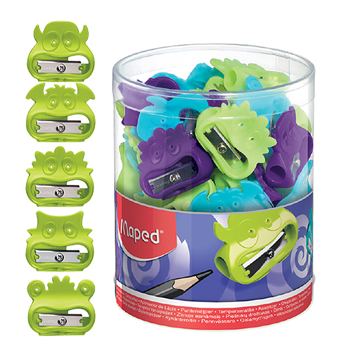 Точилка фигурная "VIVO Monsters" 1 отверстие без контейнера, в виде монстра, в дисплее