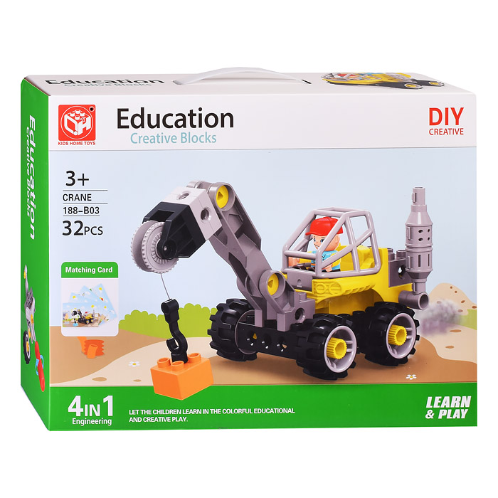 Конструктор 188-B03 "Подъемник" (32 дет.) в коробке Конструктор 188-B03 "Подъемник" (32 дет.) в коробке