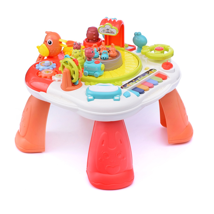 Фото к товару Столик развивающий YL618 "Мульти развитие" (свет, звук) в коробке Столик развивающий YL618 "Мульти развитие" (свет, звук) в коробке