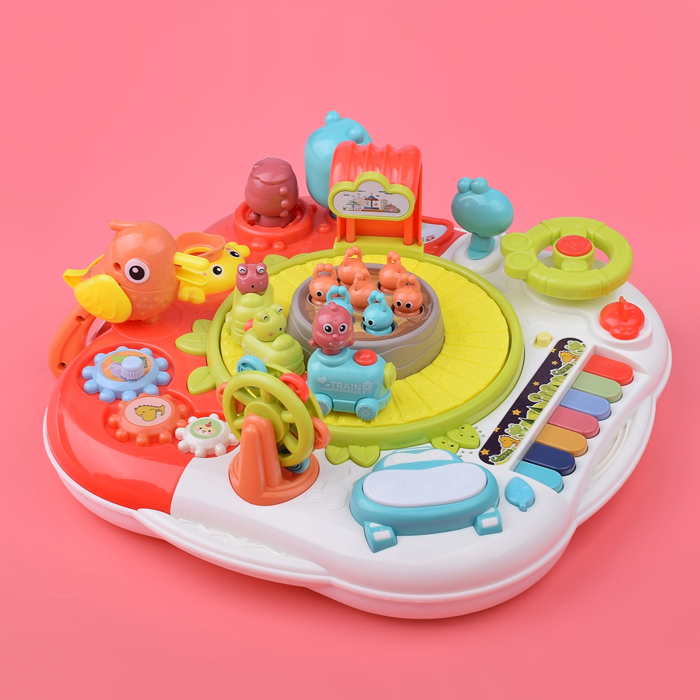 Фото к товару Столик развивающий YL618 "Мульти развитие" (свет, звук) в коробке Столик развивающий YL618 "Мульти развитие" (свет, звук) в коробке