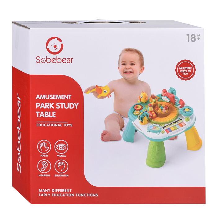 Фото к товару Столик развивающий YL618 "Мульти развитие" (свет, звук) в коробке Столик развивающий YL618 "Мульти развитие" (свет, звук) в коробке