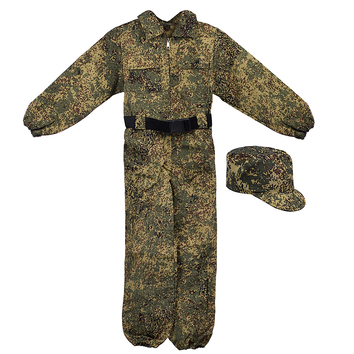Костюм игровой "Военный" (комбинезон, кепка, ремень) Костюм игровой "Военный" (комбинезон, кепка, ремень)