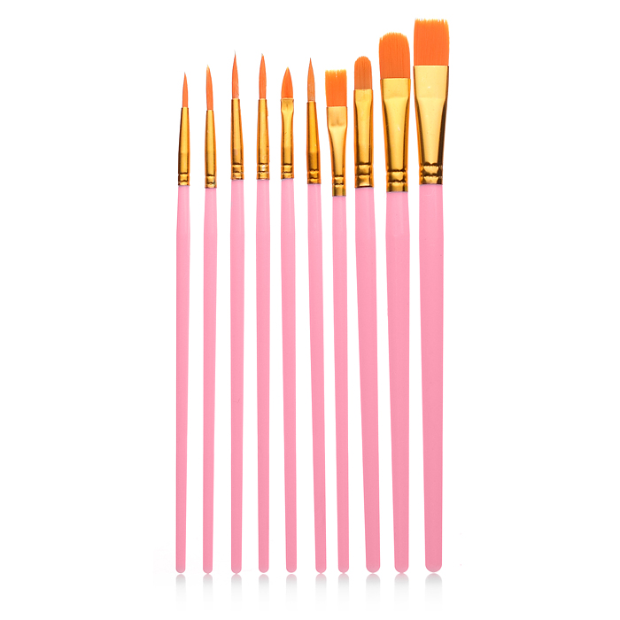 Фото к товару Набор кистей Bi01-032 Нейлон 10 шт (с 1 по 10 номер) Набор кистей Bi01-032 Нейлон 10 шт (с 1 по 10 номер)