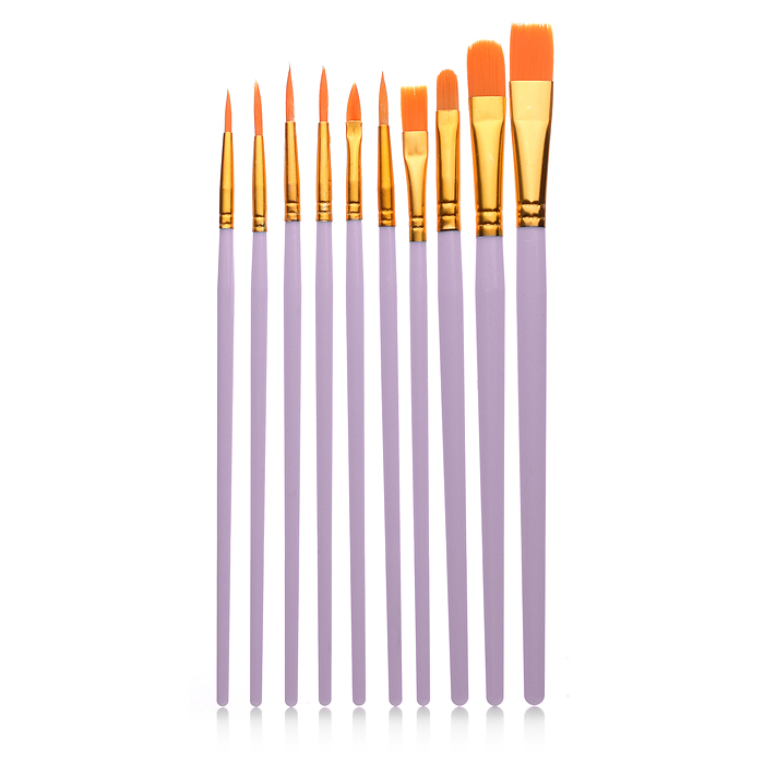 Фото к товару Набор кистей Bi01-032 Нейлон 10 шт (с 1 по 10 номер) Набор кистей Bi01-032 Нейлон 10 шт (с 1 по 10 номер)