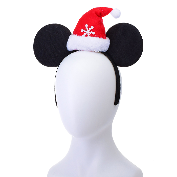 Ободок карнавальный S1475 "Ушки с новогодней шапочкой" Ободок карнавальный S1475 "Ушки с новогодней шапочкой"