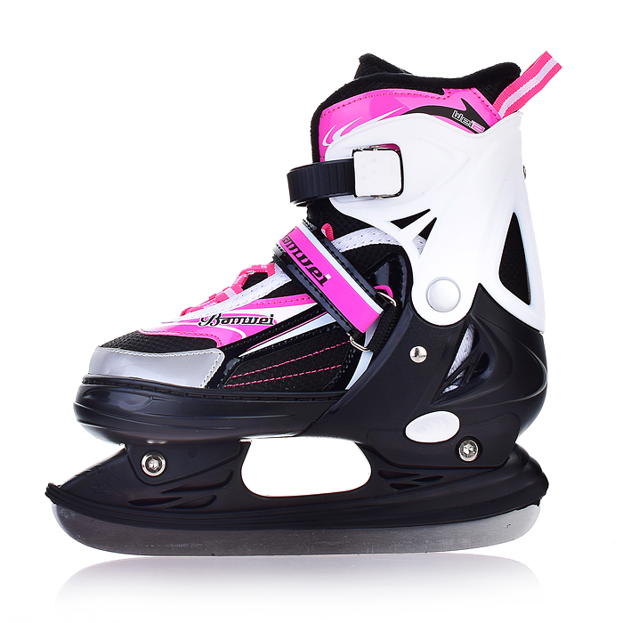 Коньки 00-3115 (размер M36) розовые, в сумке