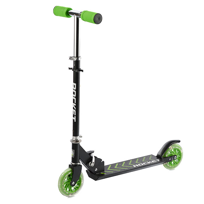 Фото к товару Самокат-снегокат R0006 в коробке (зеленый) Самокат-снегокат R0006 в коробке (зеленый)