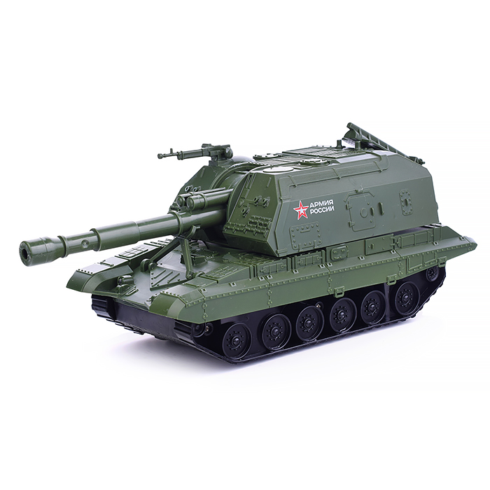 Фото к товару Машина р/у Мста-Гаубица, Армия России 22 см, свет, подвиж. дет., зеленый Машина р/у Мста-Гаубица, Армия России 22 см, свет, подвиж. дет., зеленый