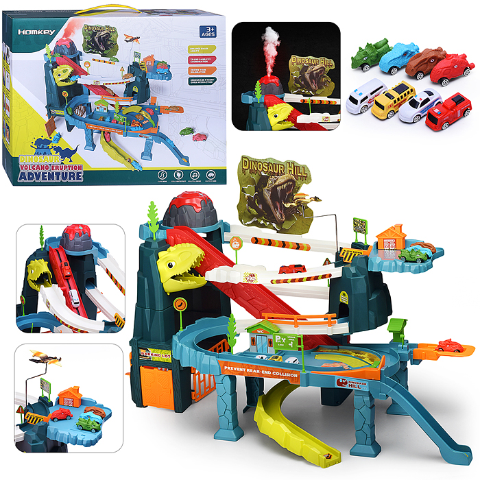 Паркинг-Трек 5505A "Вулканический холм с динозавром" в коробке