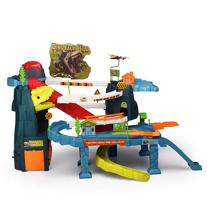 Фото к товару Паркинг-Трек 5505A "Вулканический холм с динозавром" в коробке Паркинг-Трек 5505A "Вулканический холм с динозавром" в коробке