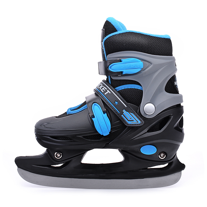 Фото к товару Коньки R0009 детские M черно-синие Коньки R0009 детские M черно-синие