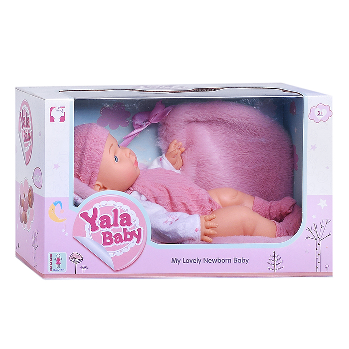 Пупс YL2430C-C "Ксюша" с аксессуарами, в коробке