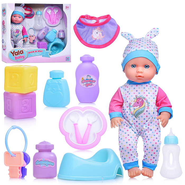 Пупс YL2430E-E "Любаня" с аксессуарами, в коробке Пупс YL2430E-E "Любаня" с аксессуарами, в коробке