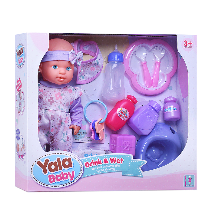 Фото к товару Пупс YL2430E-B "Марья" с аксессуарами, в коробке Пупс YL2430E-B "Марья" с аксессуарами, в коробке