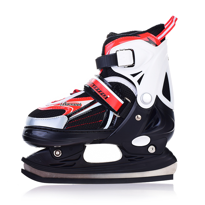 Фото к товару Коньки 00-3111 (размер S30-34) красные, в сумке Коньки 00-3111 (размер S30-34) красные, в сумке