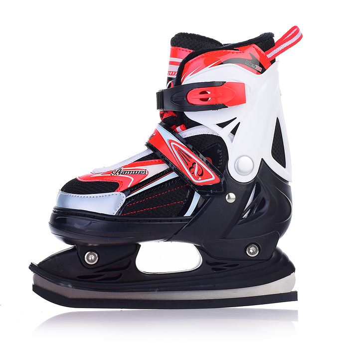 Фото к товару Коньки 00-3111 (размер S30-34) красные, в сумке Коньки 00-3111 (размер S30-34) красные, в сумке