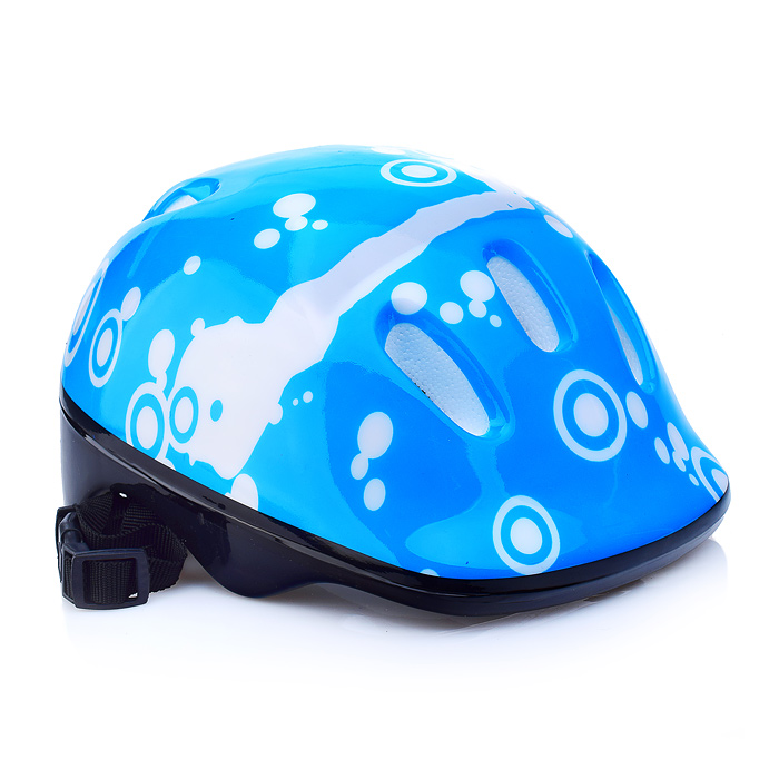 Фото к товару Ролики детские, M с комплектом защиты, цвет синий с белым, цветные колеса Ролики детские, M с комплектом защиты, цвет синий с белым, цветные колеса