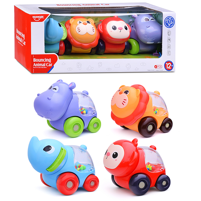 Набор погремушек HE8068 "Веселые машинки" в коробке Набор погремушек HE8068 "Веселые машинки" в коробке