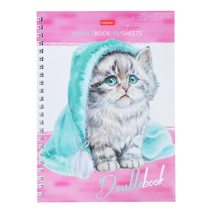 Тетрадь 80л. клетка "Эти заМУРчательные кошки" А5 на гребне