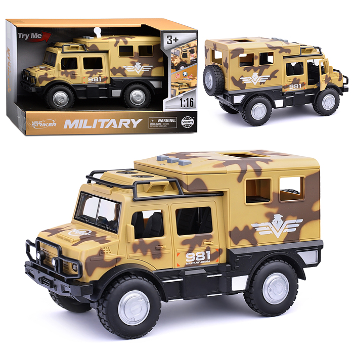 Машина WY980B "Военный патруль" в коробке Машина WY980B "Военный патруль" в коробке