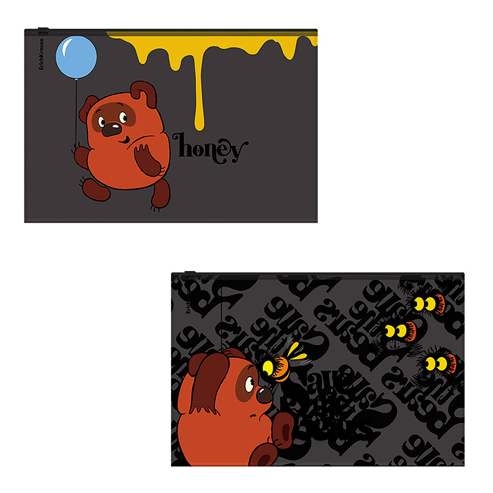 Zip-пакет пластиковый Винни-Пух, B5, ассорти Zip-пакет пластиковый Винни-Пух, B5, ассорти