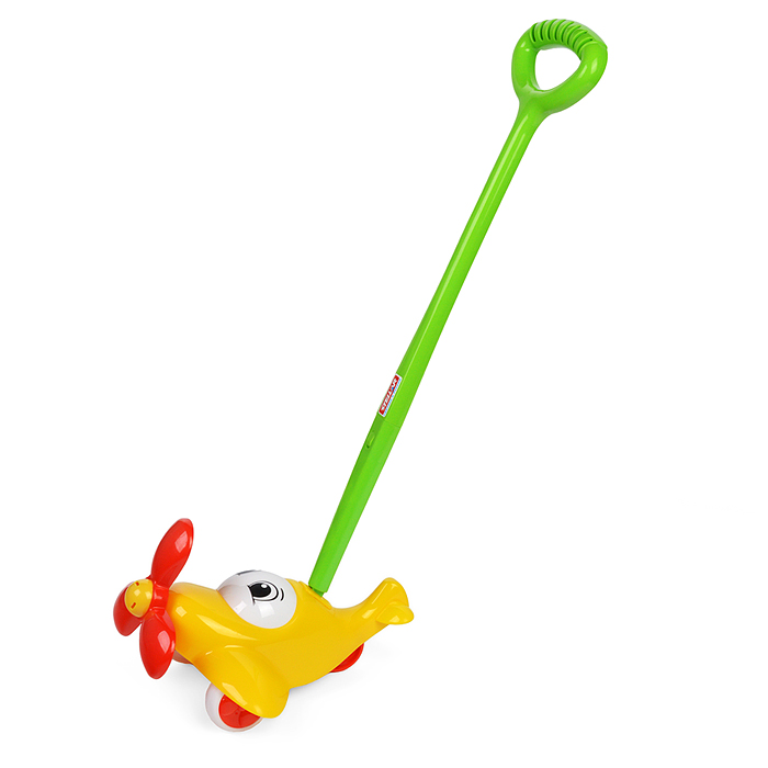 Фото к товару Каталка "Самолет" (в ассортименте) Каталка "Самолет" (в ассортименте)