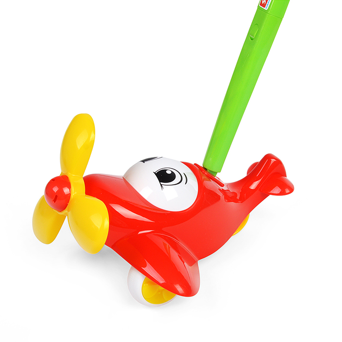 Фото к товару Каталка "Самолет" (в ассортименте) Каталка "Самолет" (в ассортименте)