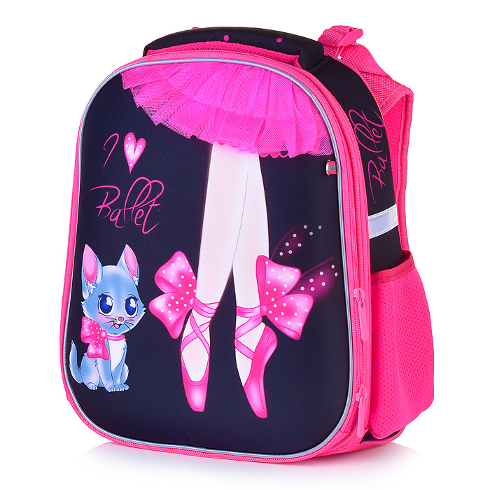 Рюкзак каркасный "I love ballet" формованный из полимеров, материал: нейлон, полиэстер