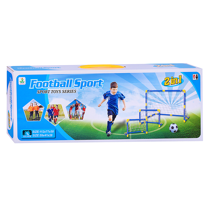 Фото к товару Ворота футбольные DQ-21 "Победный гол" в коробке Ворота футбольные DQ-21 "Победный гол" в коробке