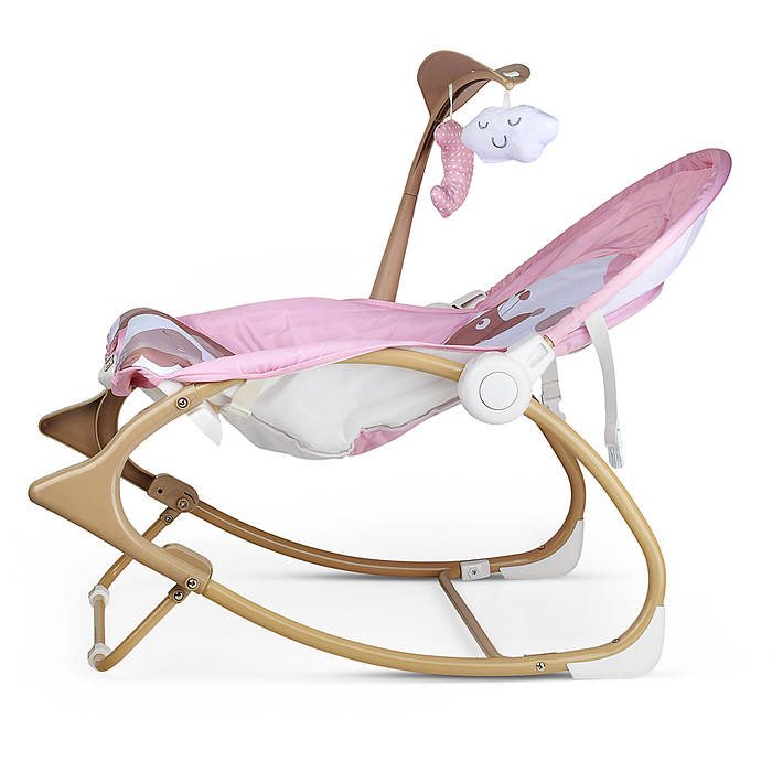 Фото к товару Шезлонг детский 615-2B "Жирафик" розовый, музыка, вибрация, в коробке Шезлонг детский 615-2B "Жирафик" розовый, музыка, вибрация, в коробке