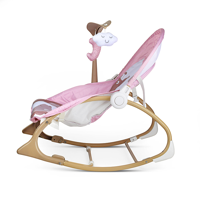 Фото к товару Шезлонг детский 615-2B "Жирафик" розовый, музыка, вибрация, в коробке Шезлонг детский 615-2B "Жирафик" розовый, музыка, вибрация, в коробке