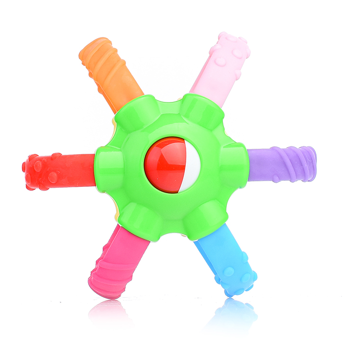 Фото к товару Погремушка-прорезыватель "Радуга" Погремушка-прорезыватель "Радуга"